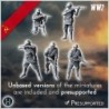 Set of five Soviet Russian Red Army soldiers (WW2 USSR) (with Mosin-Nagant) (2)