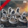 Set of five Soviet Russian Red Army soldiers (WW2 USSR) (with Mosin-Nagant + PPSh-41) (4)