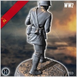 Set of five Soviet Russian Red Army soldiers (WW2 USSR) (with Mosin-Nagant + PPSh-41) (4)