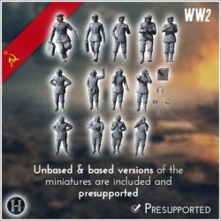 Set of 15 Soviet Soviet tank crews USSR WW2 (6)