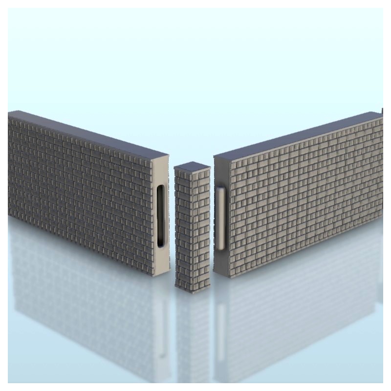 Brick wall modular system
