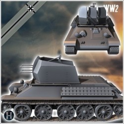 Flakpanzer T-34 anti-aircraft gun