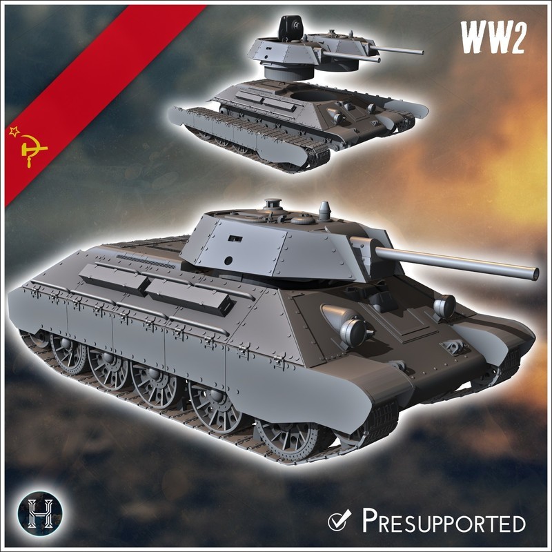 T-34/76 model 1941/42 Ekranami (with up-armour)