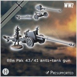 88 mm 8,8 Pak 43/41 German...