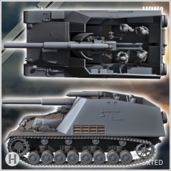 Hummel 150mm (18M Sf auf Geschutzwagen III-IV) (Sd.Kfz. 165) (early version)