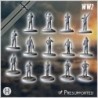 Set of 15 German WW2 tank crews