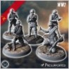 Set de cinq soldats Russes soviétique de l'Armée Rouge (WW2 URSS) (avec Mosin-Nagant + PPSh-41) (3)