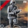 Set de cinq soldats Russes soviétique de l'Armée Rouge (WW2 URSS) (avec Mosin-Nagant + PPSh-41) (3)