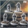 105mm 10,5 leFH 18 German light field howitzer (with 5 crew figures)