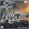 88 mm 8,8 Flak 36 German anti-aircraft and anti-tank gun (with 11 crew figures)