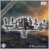 88 mm 8,8 Flak 36 German anti-aircraft and anti-tank gun (with 11 crew figures)