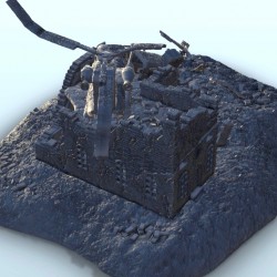 Ruins with Boeing CH-47 Chinook wreckage |  | Hartolia miniatures