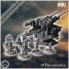 128 mm Flak 40 Flakzwilling heavy anti-aircraft gun (with 5 crews)