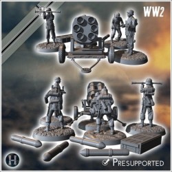 150 mm Nebelwerfer 41 lance-roquettes multiple