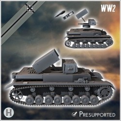 Panzer IV Ausf. E avec roquettes Raketenwerfer ahf Fahrgestell