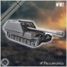 Waffenträger Grille 19 210mm on Tiger VK 45.01 (P) Porsche