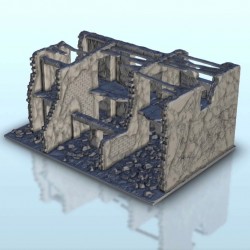 Destroyed brick building 8 |  | Hartolia miniatures