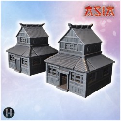 Set of Japanese buildings...