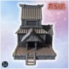 Japanese pagoda-style building with multiple tiers, wooden walls, and ornate roof details (8)