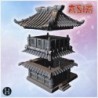 Traditional Japanese pagoda-style house with intricate wooden beams and decorative roof tiles (17)