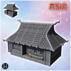 Bâtiment asiatique avec...