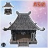 Asian warehouse with stone platform, access staircase and partial walls (33)