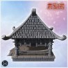 Asian warehouse with stone platform, access staircase and partial walls (33)