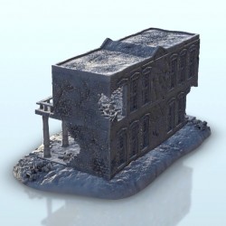 Ruined house with balcony 19