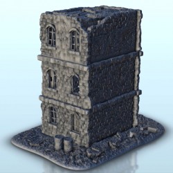 Bâtiment en briques en ruine 25