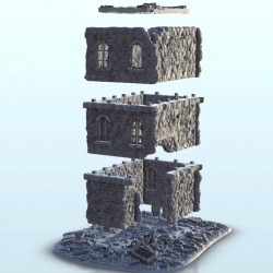 Brick building in ruins 25 |  | Hartolia miniatures
