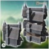 Large medieval manor house with entrance staircase and multiple roof towers (31)