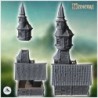 Large medieval house with high tower and balcony (34)