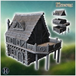 Medieval building with...