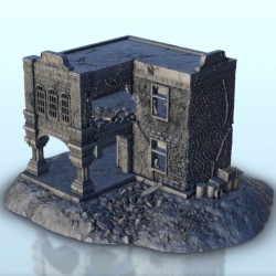 Bâtiment en brique en ruine 21