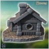 Medieval woodcutter's hut with log and axe (8)