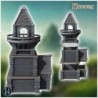 Stone tower with a hexagonal upper deck and detailed archways (21)