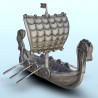 Viking short drakkar with paddles |  | Hartolia miniatures