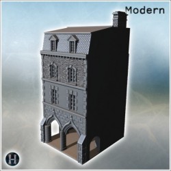 Bâtiment à trois étages...