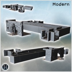 Set de passages sous-terrains modulables avec canalisations urbaines (3)