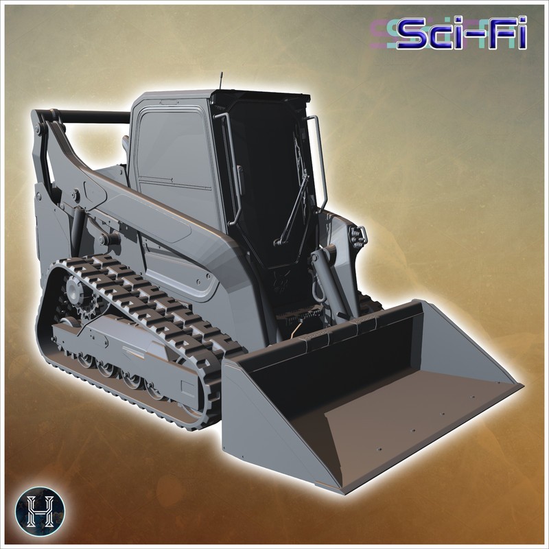 Bulldozer with a front loader designed for heavy-duty construction tasks (1)