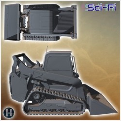 Bulldozer with a front loader designed for heavy-duty construction tasks (1)