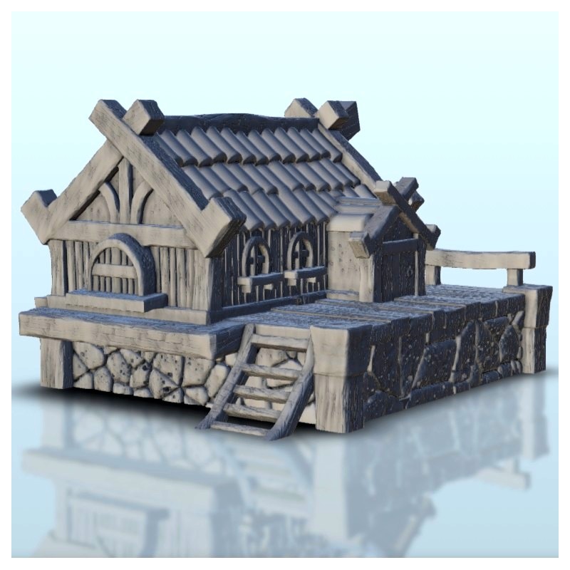Traditionnal house on stone plateform 3 |  | Hartolia miniatures