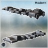 Set of modern cars (Citroen Berlingo, Dodge RAM, Ford Focus, Ford Maverick Lariat, Ford Taurus sedan, Mitsubishi Mighty Max)