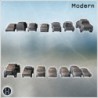 Set of modern cars (Citroen Berlingo, Dodge RAM, Ford Focus, Ford Maverick Lariat, Ford Taurus sedan, Mitsubishi Mighty Max)