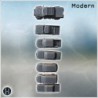 Set of modern cars (Citroen Berlingo, Dodge RAM, Ford Focus, Ford Maverick Lariat, Ford Taurus sedan, Mitsubishi Mighty Max)