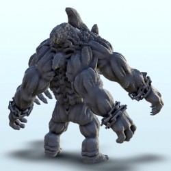 Beast with four chained arms