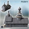 Wooden church with onion domes and detailed wooden architecture (5)