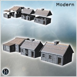 Traditional wooden houses...