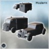 Two classic vehicles, one van and one car, both with vintage designs (2)