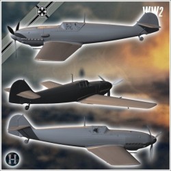 Messerschmitt Bf 109 fighter aircraft (flying version) (10)